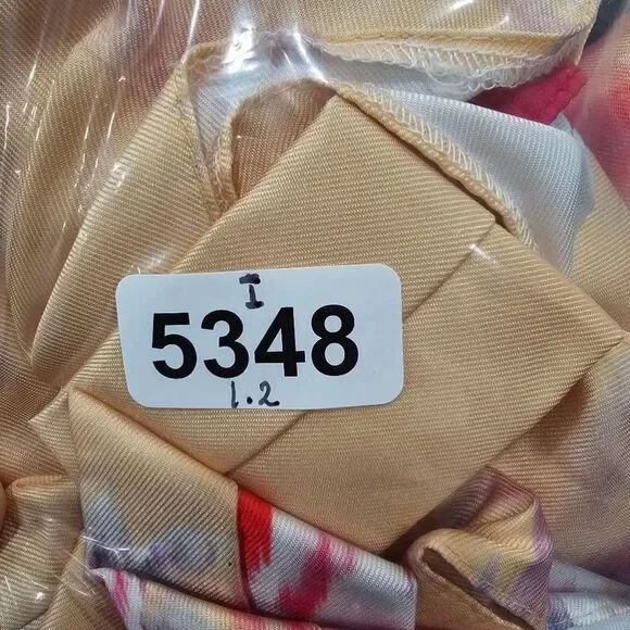 NWOT ASOS Orange Floral Puff Sleeve Dress Size US 2 - Picture 11 of 11